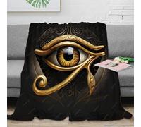 XiaopangXY Manta De Eye of Horus Franela Suave para Sofá 80x90inch(200x230cm), Mantas sobre El Tema del Eye of Ra, Suave Franela De Forro Polar, Hipster