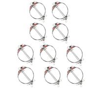 XIAOQENAN 10 aparejos de pesca para aparejos de pesca, línea de mar, alambre de acero inoxidable, gancho de pesca líder