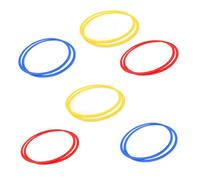 XIAOQENAN 12 anillos de entrenamiento de agilidad coloridos, accesorios de entrenamiento de fútbol para fútbol, baloncesto y ejercicios deportivos