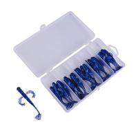 XIAOQENAN 25 señuelos de natación suaves de 70 mm, 2,2 g, cebos de simulación de hundimiento lento, cebos de locha con cola delgada