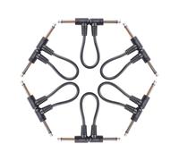 XIAOQENAN 3/6pcs Guitar Pedal Efecto De Cable Reemplazo Del Cable Patches Eléctricos Guitares Angles Derecho Pedal Cables Cables Conector Instrumentos Adecuados Para Entusiastas La Música