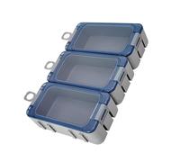 XIAOQENAN 3 cajas de aparejos portátiles resistentes al agua, caja de accesorios de pesca luminosa, aparejos de pesca marina, fácil de usar, accesorio luminoso