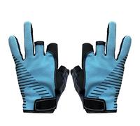 XIAOQENAN 3 guantes de pesca sin dedos, de secado rápido, antideslizantes, para kayak, remo, conducción, senderismo, unisex, banda elástica, protector de guantes
