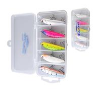 XIAOQENAN 5 cebos duros artificiales, señuelos de pesca de pececillos, cebos duros para aguas superficiales, cebos duros artificiales