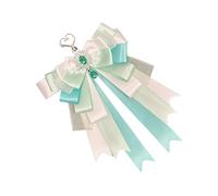 XIAOQENAN Abalorios de bolso para bolsos, mochilas, accesorios, cinta, lazo, llavero, lazo, bolso, encanto, abalorios, regalos, llavero con lazo, anillos de cinta, Green