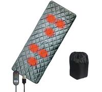 XIAOQENAN Alfombrillas de fibra sintética para tienda de campaña, alimentadas por USB, para uso en exteriores, ahorro de energía, control de temperatura, almohadilla térmica para exteriores