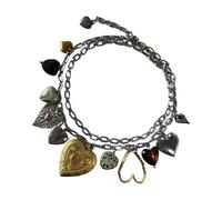 XIAOQENAN AMOR GOZIC AMOR CARTIVA CINTA ALEA DE ALEA AJUSTABLE Cadena Clavícula Metal Joyas Con Estilo Para Trajes Cadena Cintura Ajustable Retro