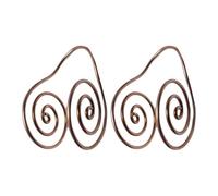 XIAOQENAN Anillos de mano helicoidales de cobre flexible, amplificador de energía natural, tamaños ajustables, textura de metal para conexión a tierra de energía diaria, mano de cobre helicoidal