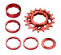 XIAOQENAN Bicicleta de alta resistencia 18T para bicicleta de una sola velocidad, piñones, accesorios de ciclismo, fácil de usar, volante de una sola velocidad