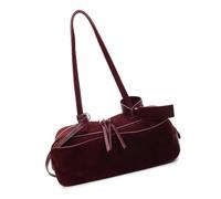 XIAOQENAN Bolso holgado de ante sintético para mujer, bolso de hombro con asa superior, casual, para el trabajo, la universidad, bolso de mano para mujer, b, One Size