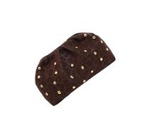 XIAOQENAN Bolsos de mano para mujeres y niñas, bolsa de nube suave a la moda, bolas de masa hervida fruncidas, bolsas de mano de noche con cuentas, plisadas, Color café, One Size