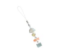 XIAOQENAN Carillones multifuncionales de viento de pez, accesorio de teléfono para mujer, joyería de moda para añadir personalidad a teléfonos y bolsos, hecho a mano con cuentas, talla única, como se