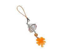 XIAOQENAN Carillones multiusos con sonido crujiente, tréboles, hojas, vientos, accesorio para teléfono, portátil, buen encanto para trajes elegantes, accesorio de viaje, talla única, como se describe