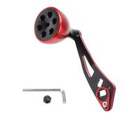 XIAOQENAN Carretes de aleación de aluminio, mango de potencia, accesorio de pesca único, fácil de usar, accesorio de alimentación de cebo