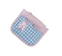 XIAOQENAN - Cartera contemporánea para adolescentes y mujeres, práctica bolsa con cremallera, organizador de tarjetas, práctica para llevar todos los días, tela de moda para dinero en efectivo, Blue
