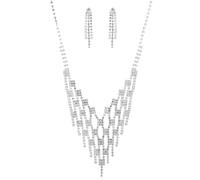 XIAOQENAN Collar Y Aretes Adornados De Accesorios Hechos A Mano De Joyas Para Mujeres Elegantes Banquetes Y Vacaciones Ella