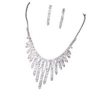 XIAOQENAN Collar Y Aretes Adornados De Accesorios Hechos A Mano De Joyas Para Mujeres Elegantes Banquetes Y Vacaciones Ella