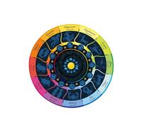 XIAOQENAN Constellations - Alfombrilla de péndulos de astrología antideslizante para tarots, tarots, tarots, tarots, cartas, para fiestas, juegos de mesa, péndulos de astrología