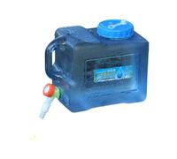 XIAOQENAN Cubo de almacenamiento de agua de policarbonato resistente al calor con eyector que no se derrama, ideal para uso familiar, automóvil, aventura, camping, contenedor de agua con grifo