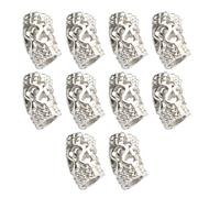 XIAOQENAN Dije de dados con diseño de dragón de estilo retro, accesorio de componentes de aleación resistente, accesorio para creación de collares, pendientes, aleación, diseño de dados vintage, talla