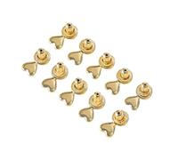 XIAOQENAN Diseño De Aleación Resistente A La Oreja En Forma Corazón En Forma Corazón para Diseño Aleación del Empañado Dominio del Deportista Y Las Joyas Diarias Oreja Color