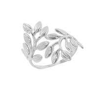 XIAOQENAN Elegante rama inspira anillos de acero inoxidable resistentes, diseños ajustables, portátiles para varios tamaños de dedos y ocasiones, personaliza anillos de declaración, talla única, como