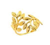 XIAOQENAN Elegante rama inspira anillos de acero inoxidable resistentes, diseños ajustables, portátiles para varios tamaños de dedos y ocasiones, personaliza anillos de declaración, talla única, como