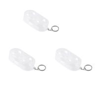 XIAOQENAN - Funda protectora rígida para 2 pelotas, inastillable, transparente, tamaño compacto, gancho fácil de transportar para llaves o bolsas, caja de tenis de mesa