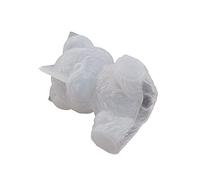 XIAOQENAN Hermoso molde de silicona con diseño de oso de resina, hecho en casa, boda, herramienta de silicona