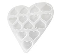 XIAOQENAN Joya De Resina Molde Silicona Forma Corazón Joyería Joyas Pendientes Herramientas Moldes Adecuados para Hacer Aretes Y Colgantes Molde Llavero Hecho A Mano