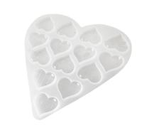 XIAOQENAN Joya De Resina Molde Silicona Forma Corazón Joyería Joyas Pendientes Herramientas Moldes Adecuados para Hacer Aretes Y Colgantes Molde Llavero Hecho A Mano