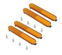 XIAOQENAN Juego de 2 fundas protectoras para rueda de scooter eléctrico, reflectante, correa reflectante lateral, decoración nocturna, rueda trasera, carcasa decorativa protectora