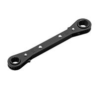 XIAOQENAN Juego de llaves de trinquete de dos direcciones de 6 a 21 mm, doble cabeza, resistente a la corrosión, galvanizadas, herramienta rápida, reparación de espacio reducido, llave de doble cabeza