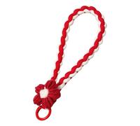 XIAOQENAN Llavero de moda con correa de nudo antipérdida, con flores coloridas tejidas a mano, elegante accesorio para llaves