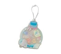 XIAOQENAN - Llavero para botella de bebidas para mujer, llavero artístico, accesorios para el día de San Valentín, anillos de coche, anillos de coche para mujer, Blue Shell