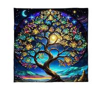 XIAOQENAN Mantel cuadrado para decoración de altares, lecturas de tarot, brujería, adivinación, mantel multifunción para tarots, cubierta protectora de cartas