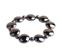 XIAOQENAN Natural Energy Terahercios elásticos para mujeres y hombres, ajuste cómodo, pulsera de piedra de cristales, ideal para cumpleaños, energía elástica de terahercios