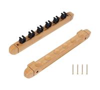 XIAOQENAN Organizadores de palos de billar de madera natural 8 ranuras Cue Rack Base estable para una solución de almacenamiento Marcador seguro Organistas accesorios accesorios de madera natural