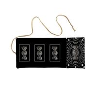 XIAOQENAN Organizadores de tarots hechos a mano de polilino lavable, patrón artístico atrevido, compactos plegables para oráculos y juegos de cartas, organizadores de juegos de cartas