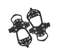 XIAOQENAN Pinzas antideslizantes para hielo de invierno con 11 dientes, agarre de nieve, garras de nieve, botas de invierno, dientes de escalada duraderos para tracciones, equipo de senderismo al aire