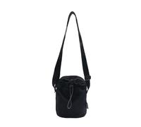 XIAOQENAN Práctica bolsa con cordón resistente al agua para entusiastas del gimnasio con amplio bolsillo principal y cierre de cordón seguro, bolsa de hombro ligera de nailon, Black, One Size