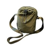 XIAOQENAN Práctica bolsa con cordón resistente al agua para entusiastas del gimnasio con amplio bolsillo principal y cierre de cordón seguro, bolsa de hombro ligera de nailon, Green, One Size