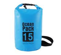 XIAOQENAN Práctica mochila impermeable para exteriores, resistente al desgarro, bolsa de almacenamiento de PVC, correa ajustable para el hombro, para senderismo, práctica bolsa seca con tela de malla