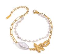 XIAOQENAN Pulseras De Cadena Cuentas Costeras Livianas con Colgante Pulsera Ajustable para Mujeres Accesorios Playa Cómodos Pulsera Diseño Carcasa Mar