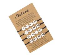 XIAOQENAN Pulseras de cuerda hechas a mano, pulseras trenzadas de amistad, tobilleras ajustables para niñas y mujeres, talla única, como se describe