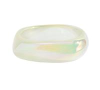 XIAOQENAN Resina nacarada colorida artística, geométrica, diseños únicos, ligeros, fáciles de usar, accesorio de moda versátil, resina geométrica, remolinos coloridos, cómoda pulsera para mujer, talla