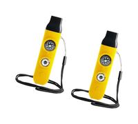 XIAOQENAN Silbatos multifunción de supervivencia para camping, 7 en 1, con brújulas, lupa de luz para campamento, senderismo, al aire libre, multifuncional, herramienta de supervivencia silbada