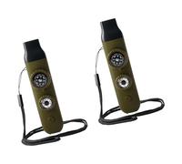 XIAOQENAN Silbatos multifunción de supervivencia para camping, 7 en 1, con brújulas, lupa de luz para campamento, senderismo, al aire libre, multifuncional, herramienta de supervivencia silbada