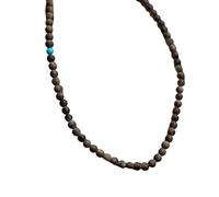 XIAOQENAN Sofisticado temperamento nacional de joyería de madera con cuentas, ideal para mujeres con un toque de estilos nacionales. Doble, talla única, como se describe