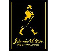 XIAOQIU Johnnie Walker - Letrero de metal negro de 8 x 12 pulgadas, letreros decorativos y placas
